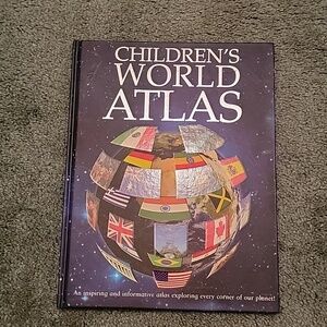 Childrens World Atlas Hardback Book. Perfect condition, 127 pages.